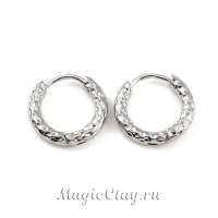 Швензы Бублики Текстура 15мм, сталь, 1пара