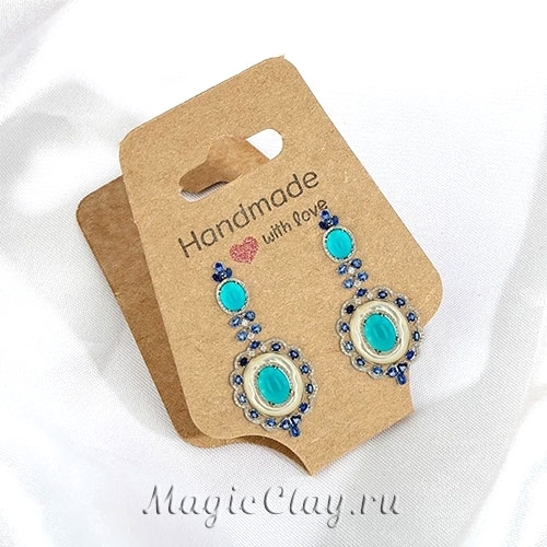 Бирки для украшений, цвет Крафт 120х45см, 1уп (50шт)