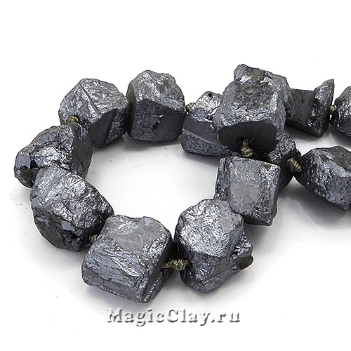 Бусины Гематит Камень 12~31х14~27мм, цвет черный, 1 нить купить винтернет-магазине MagicClay