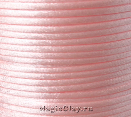 Шнур нейлоновый 2мм Розовый Светлый, 5 метров