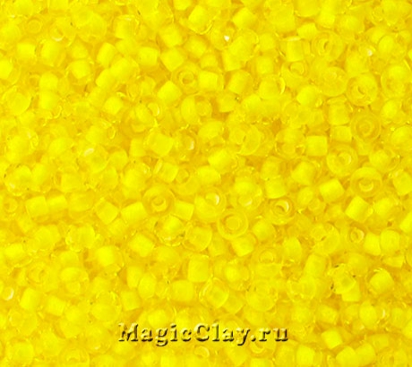 Бисер чешский 10/0 Прозрачный, 85016 Yellow Lined, 41гр