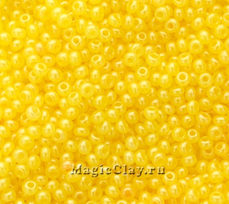 Бисер чешский 11/0 Алебастр, 17386 Sun Yellow, 41гр