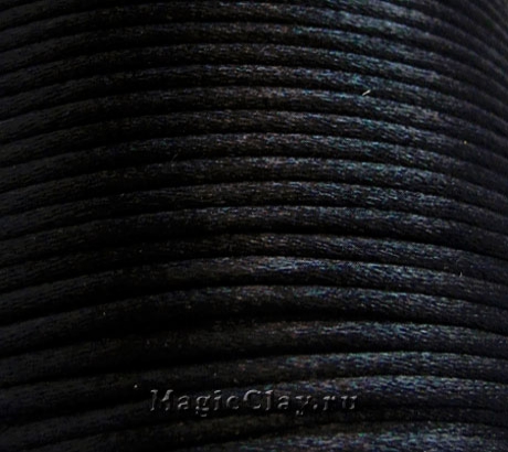 Шнур нейлоновый 2мм Черный, 5 метров