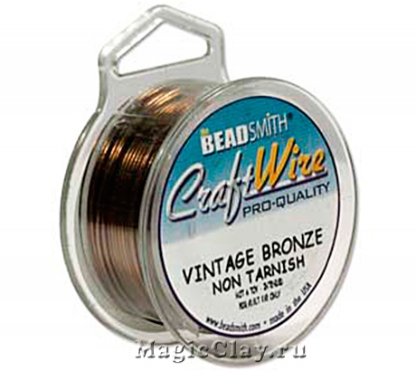 Проволока Craft Wire BeadSmith 1мм, цвет бронза