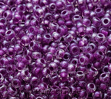 Бисер чешский 10/0 Кристалл, 38828 Purple, 41гр