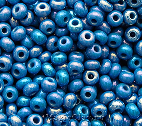 Бисер чешский 10/0 Непрозрачный, 34220 Blue, 41гр