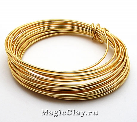 Проволока Craft Wire BeadSmith 1,25мм, цвет золото