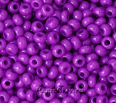 Бисер чешский 10/0 Непрозрачный, 16128 Purple, 41гр