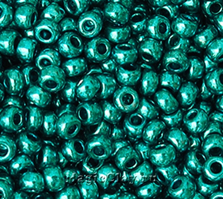 Бисер чешский 10/0 Металлик, 18365 Turquoise, 41гр