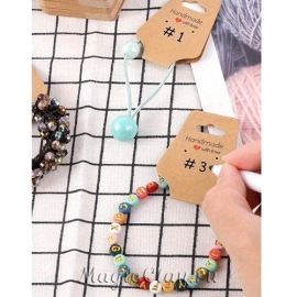 Бирки для украшений, цвет Крафт 120х45см, 1уп (50шт)