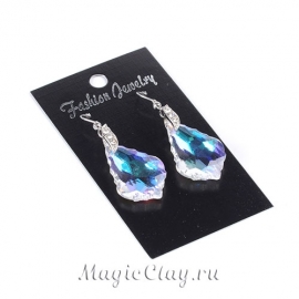 Карточки для упаковки серег, цвет Черный 9х5см, 50шт