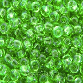 Бисер чешский 8/0 Прозрачный, 50430 Chartreuse, 50гр