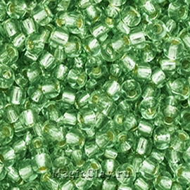 Бисер чешский 10/0 Кристалл, 78163 Green, 50гр