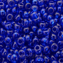 Бисер чешский 10/0 Прозрачный, 30080 Dark Sapphir, 41гр