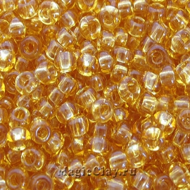 Бисер чешский 11/0 Прозрачный, 10050 Medium Topaz, 41гр