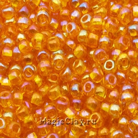 Бисер чешский 10/0 Прозрачный, 11050 Medium Topaz, 41гр