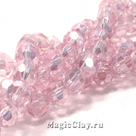 Бусины Граненые Розовые Лепестки 8мм, 30шт