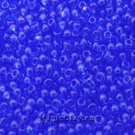 Бисер чешский 10/0 Прозрачный, 30030 Light Sapphire, 41гр