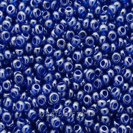 Бисер чешский 10/0 Прозрачный, 66300 Dark Blue, 41гр