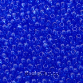 Бисер чешский 8/0 Прозрачный, 30050 Sapphire, 50гр