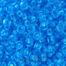 Бисер чешский 10/0 Прозрачный, 60030 Aquamarine, 41гр
