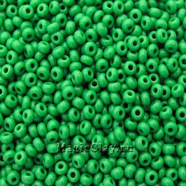 Бисер чешский 8/0 Непрозрачный, 53250 Medium Green, 41гр
