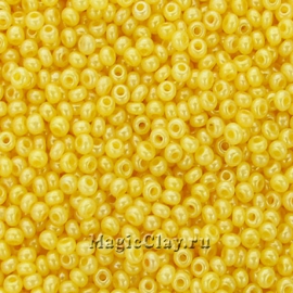 Бисер чешский 11/0 Алебастр, 17383 Sun Yellow, 41гр