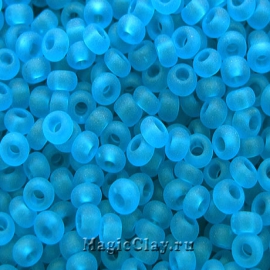 Бисер чешский 10/0 Прозрачный, 60030matt Aquamarine, 41гр