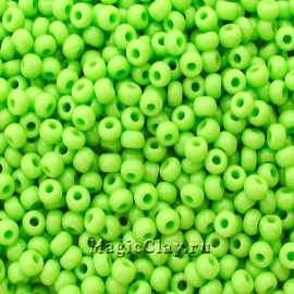 Бисер чешский 8/0 Непрозрачный, 53310 Pale Green, 50гр