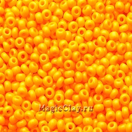 Бисер чешский 10/0 Непрозрачный, 93110 Orange, 41гр