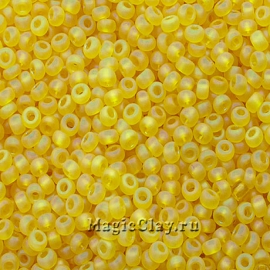 Бисер чешский 10/0 Прозрачный, 81010matt Yellow, 41гр