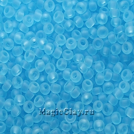 Бисер чешский 10/0 Прозрачный, 60000matt Light Aquamarine, 41гр