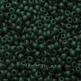 Бисер чешский 10/0 Прозрачный, 50060matt Chrysolite, 41гр