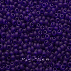 Бисер чешский 10/0 Прозрачный, 30100matt Cobalt Blue, 41гр