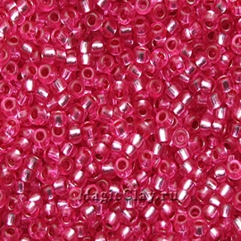 Бисер чешский 11/0 Кристалл, 08277 Hot Pink, 41гр