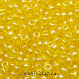 Бисер чешский 10/0 Прозрачный, 86010 Yellow, 41гр