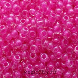Бисер чешский 10/0 Кристалл, 38877 Pink, 41гр