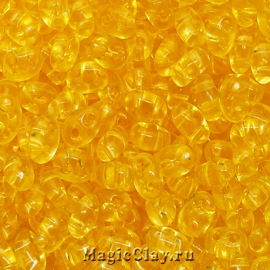 Бисер чешский 10/0 Прозрачный, 80020 Yellow, 41гр