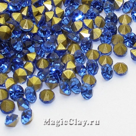 Стразы конусные SS6 (1,9-2 мм), цвет Голубой, 1уп (~300шт)