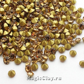 Стразы конусные SS6 (1,9-2 мм), цвет Бежевый, 1уп (~300шт)