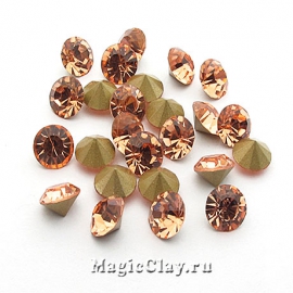 Стразы конусные SS28 (6-6,2мм), цвет Светлый Персик, 1уп (~25шт)