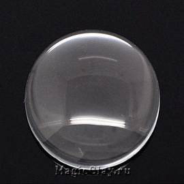 Кабошон Прозрачное стекло Круг 30мм, 10шт