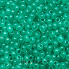 Бисер чешский 10/0 Алебастр, 17358 Turquoise Green, 41гр
