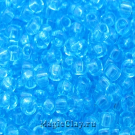 Бисер чешский 11/0 Прозрачный, 60000 Light Aquamarine, 41гр