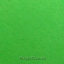 Фетр для рукоделия жесткий 20*30см, цвет Зеленый Светлый